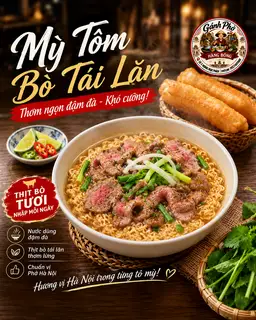 Hình ảnh PHỞ BÒ TÁI LĂN