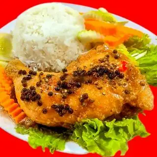 Hình ảnh Cơm gà sốt tiêu đen