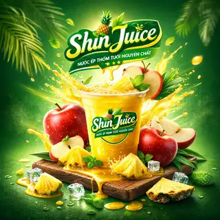 Nước ép thơm táo - 39.000 ₫ tại Shin Juice - Nước Ép & Detox - Đường Số 17
