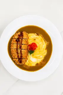 Hình ảnh Cà Ri Trứng + Heo Chiên Xù - Egg with Tonkatsu Curry