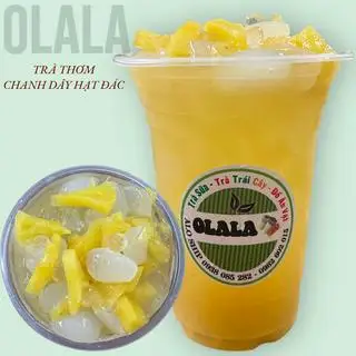 trà thơm chanh dây hạt đác size L  - 45.000 ₫ tại Trà Sữa Nhà Làm Olala - Nguyễn Thiện Thuật