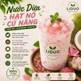 Hình ảnh Nước dừa hạt nổ củ năng