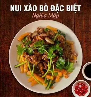 Nui Xào Bò Đặc Biệt - 71.000 ₫ tại Nghĩa Mập - Nui Xào Bò & Mì Xào Bò - Tô Hiến Thành
