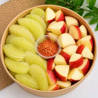 Hình ảnh bưởi da xanh+táo