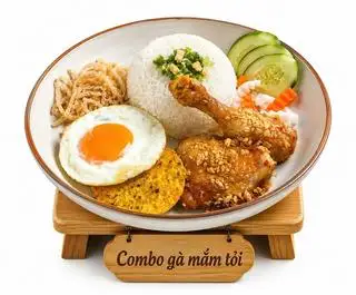 Hình ảnh Combo Cơm Gà Full Topping 