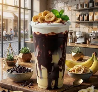 Hình ảnh Sữa Chuối Daklava +Đá sạch nhà làm