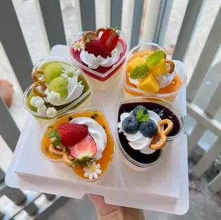 Set 5 Pannacotta - Mẫu Ngẫu Nhiên - 190.000 ₫ tại Tiệm Bánh Tự Do - Bánh Kem & Bánh Ngọt - Phan Văn Đối