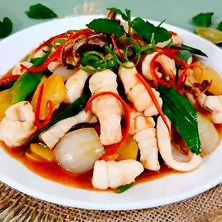 Hình ảnh Cơm Mực Xào