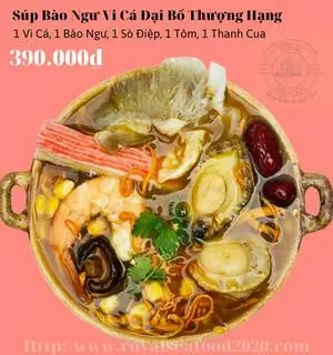 Hình ảnh Súp bào ngư vi cá đại bổ thượng hạng