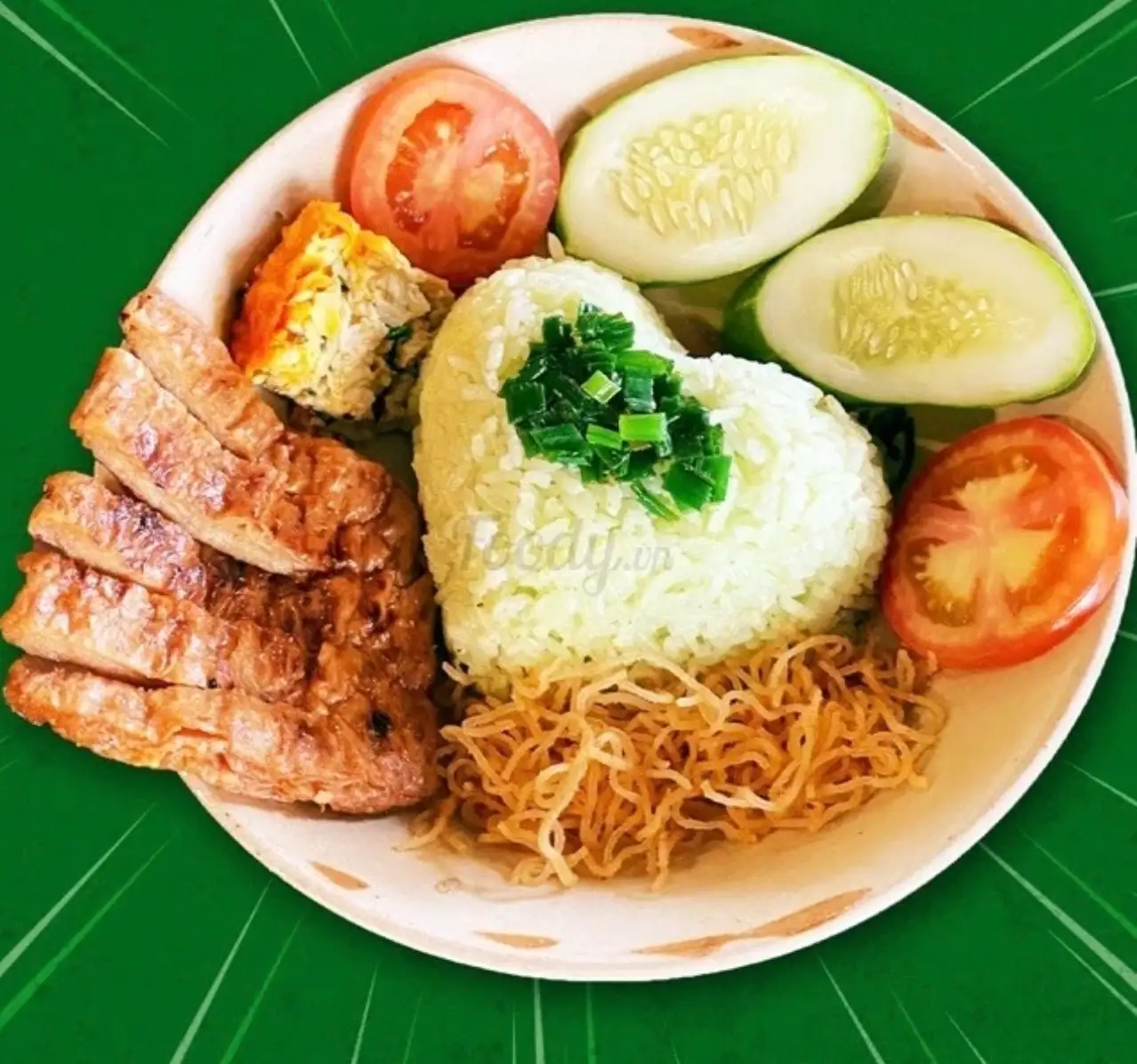 Cơm Tấm Sườn Bì Chả Chay - 38.000 ₫ tại Cơm Chay Diệu Hạnh - Trần Tấn