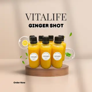 Ginger shot vàng - 7 chai thuỷ tinh 50ml - uống 7 ngày - 155.000 ₫ tại Vitalife - Nước Ép, Sinh Tố & Detox - Bến Vân Đồn