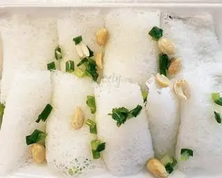Hình ảnh Bánh hỏi không mỡ hành đậu phộng