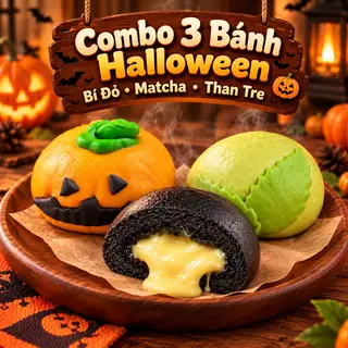 Hình ảnh Combo 3 Bánh 3 Màu Halloween