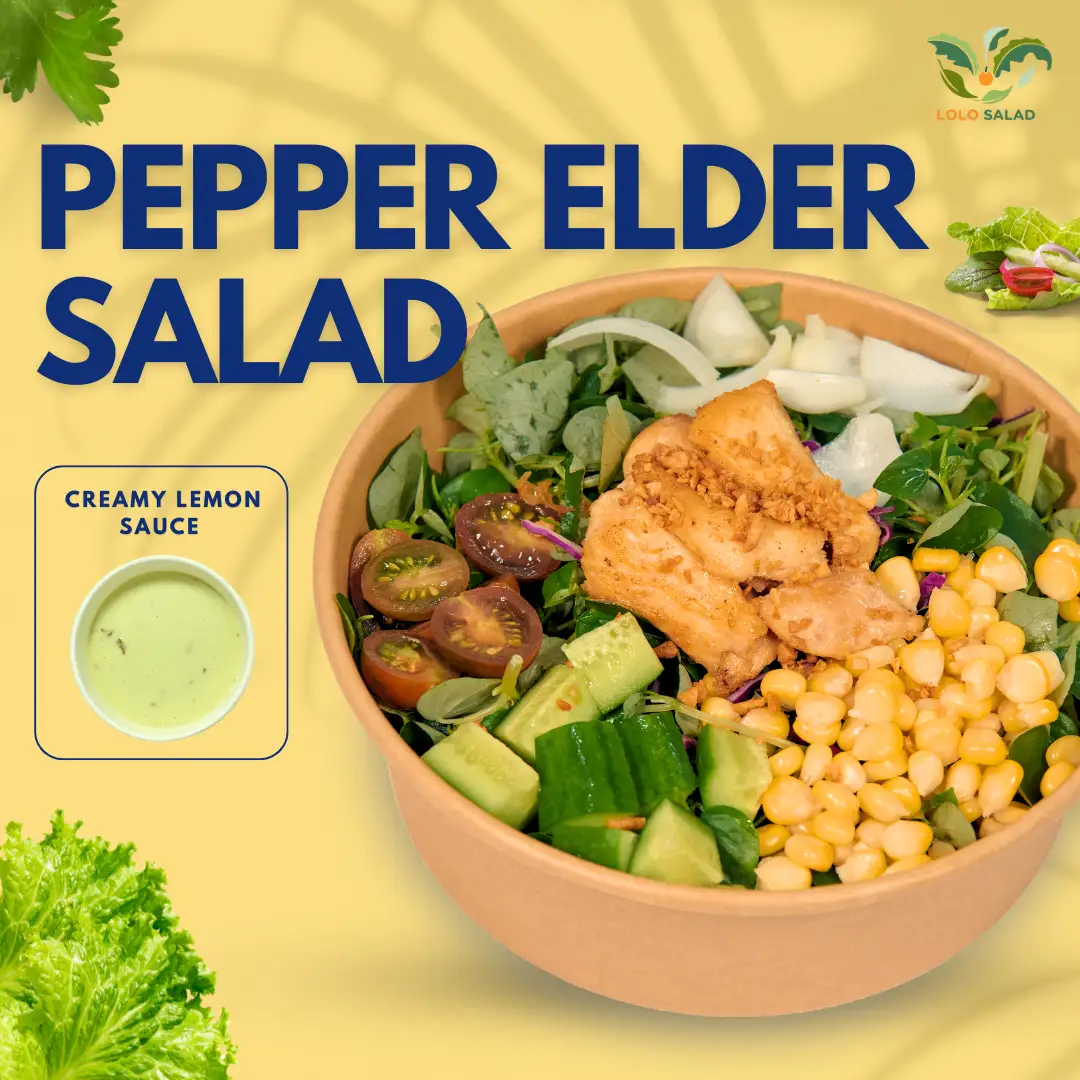 Elder pepper salad (salad rau càng cua) - 80.000 ₫ tại Lolo - Salad - Đường 3 Tháng 2