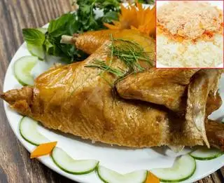 Hình ảnh Combo gà rán nửa con - xôi trắng