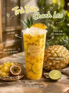 Hình ảnh TRÀ DỨA CHANH DÂY SZ M