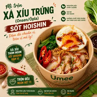 Mì trộn xá xíu trứng (Onsen/Ốpla) sốt Hoishin - 51.800 ₫ tại Umee - Mì Trộn Thập Cẩm, Bánh Mì Xíu Mại Và Thịt Nướng - Trương Quyền