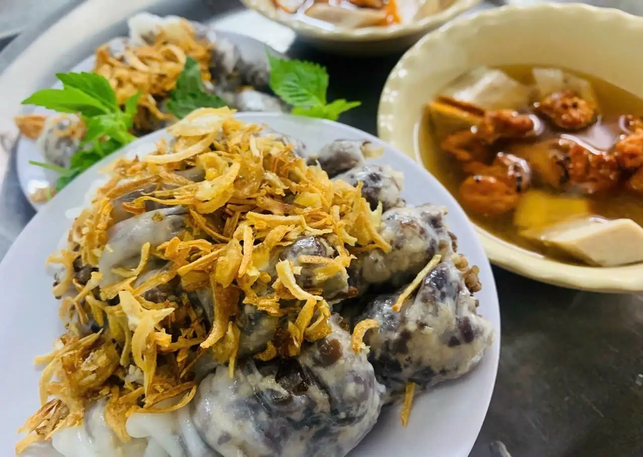 Hình ảnh Bánh cuốn đầy đủ( quế,viên,miếng)
