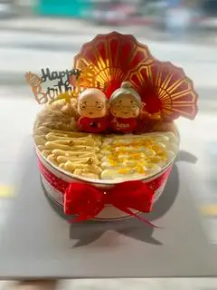 Thọ -Bánh sinh nhật bông lan trứng muối Ông hoặc Bà (3) - 250.000 ₫ tại Tiệm Bánh Ngũ Phúc - Bánh Mì Phô Mai Bơ Tỏi & Bông Lan Trứng Muối - Gò Công