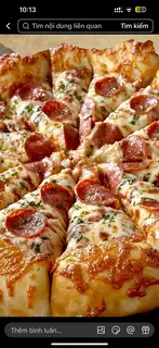 piza xúc xích  - 110.000 ₫ tại Khoai Lang Bong Bóng Sonic - Bùi Minh Trực
