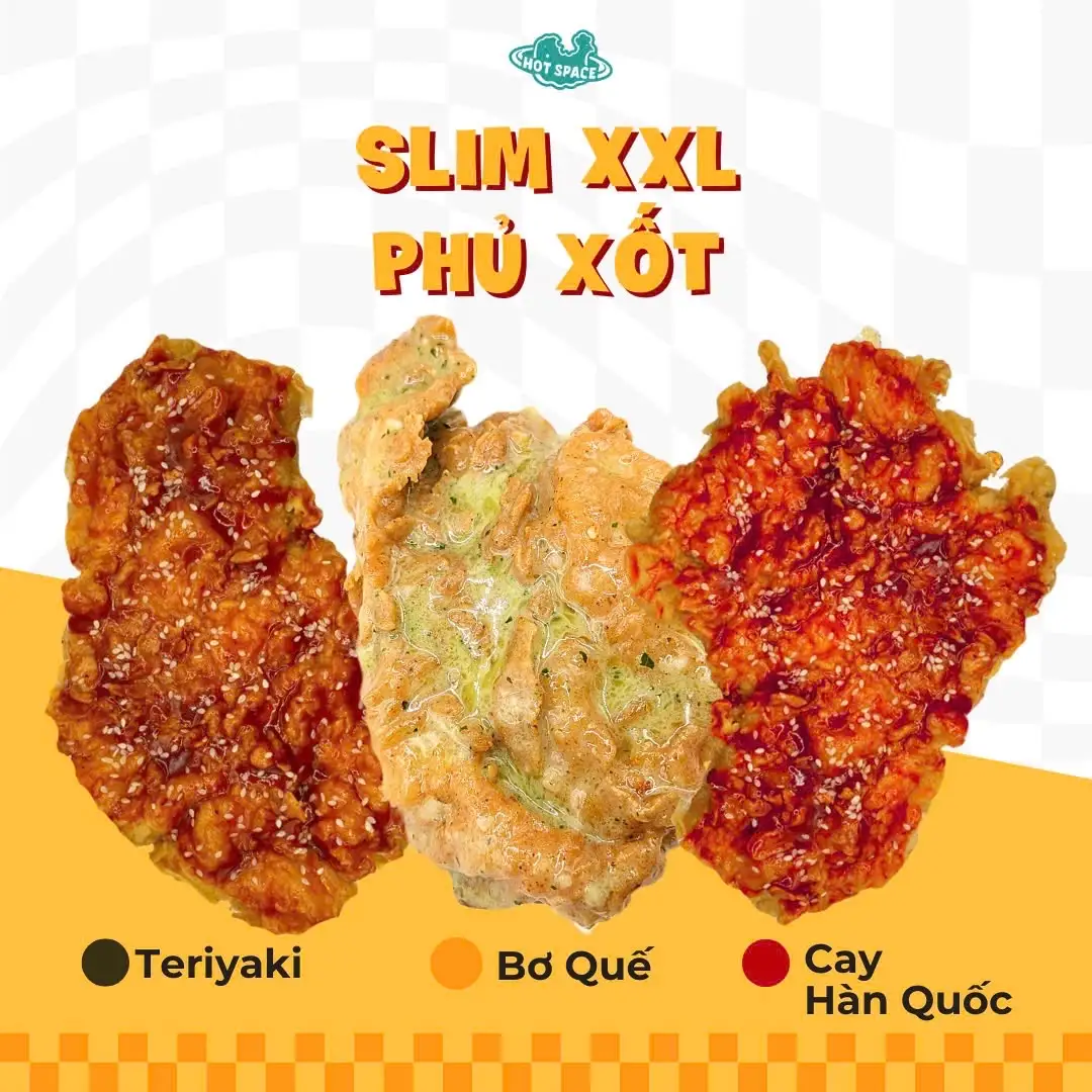 Gà Khổng Lồ SlimXXL (size nhỏ)           Phủ Xốt Tùy Chọn - 75.000 ₫ tại Hot Space Chicken - Gà Rán Khổng Lồ - Nguyễn Thượng Hiền