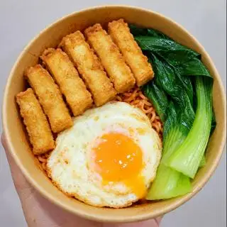 Hình ảnh Mì trộn đậu hũ và trứng