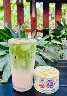 Hình ảnh Matcha Sữa Gấu Nóng Size 500ml