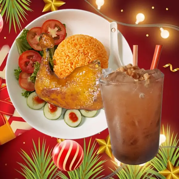 Hình ảnh Cơm Gà Xối Mỡ Đùi Lớn - Đá Me 