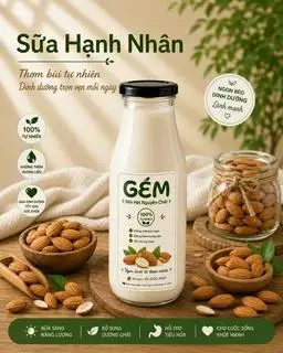 Hình ảnh SỮA HẠNH NHÂN (món mới)