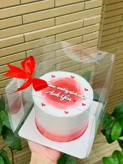 Hình ảnh bánh kem loang đỏ