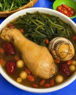 Hình ảnh Đùi Gà Tần Ngải Cứu - Size Full topping