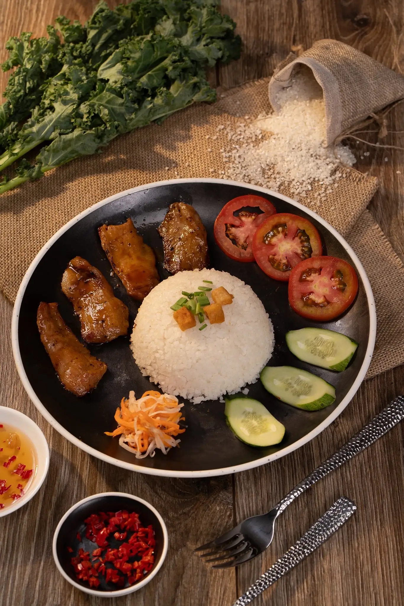 Cơm gà sốt teriyaki - 99.000 ₫ tại Nàng Tấm - Cơm Tấm - Vinhome Golden River