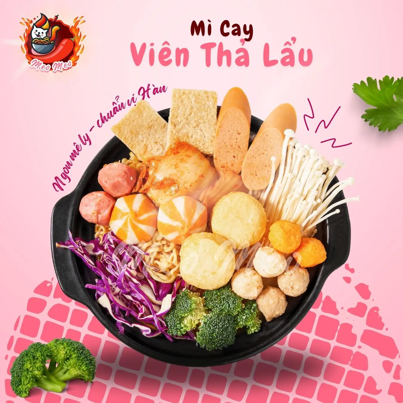 Mì cay Viên Thả Lầu - 68.000 ₫ tại Mì Cay Meo Meo - Tam Hà