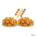 Hình ảnh Combo 2 gà popcorn lắc phô mai - 3 xiên - khoai