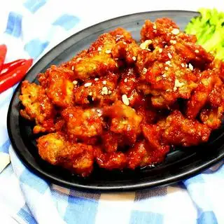 Hình ảnh Gà không xương sốt cay