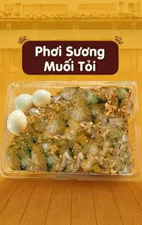 Hình ảnh Bánh Tráng Phơi Sương Trộn Muối Tỏi