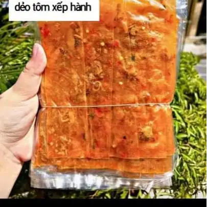 BÁNH TRÁNG dẻo tôm sếp hành, Cô ba  - 15.000 ₫ tại Bánh Tráng Trộn & Ăn Vặt Cô Ba - Trần Xuân Soạn
