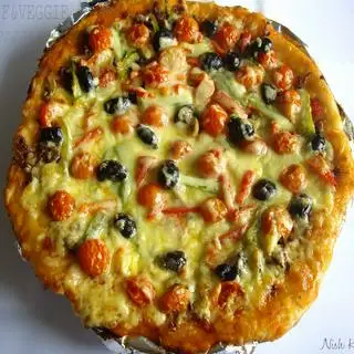 Hình ảnh Pizza chay rau thập cẩm