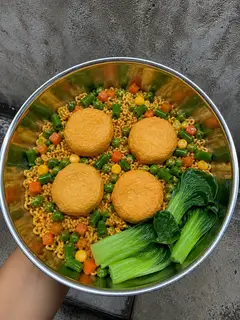Hình ảnh Mì trộn Indomie đậu hũ phô mai