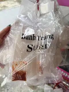 Hình ảnh bánh tráng chấm sury