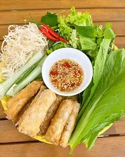 Hình ảnh ram tôm cuốn cải