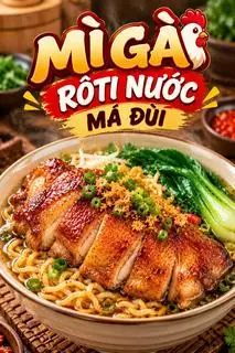 Hình ảnh Mì Gà Rôti Nước - Má Đùi