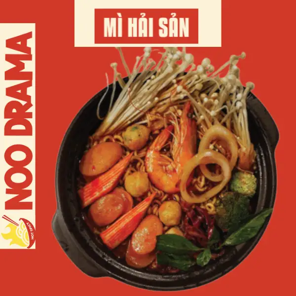 MÌ HẢI SẢN - 74.000 ₫ tại Noo Drama - Mì Cay, Mì Tương Đen & Mì Xào Hàn Quốc - Lê Văn Sỹ