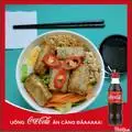 Hình ảnh Bún Trộn Chả Giò Hải Sản - Coca Cola