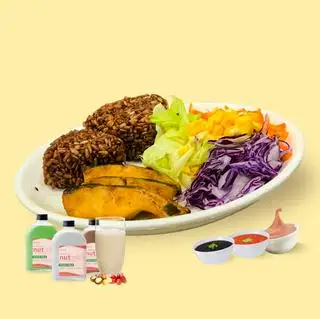 Hình ảnh Tinh bột + Cá đút lò