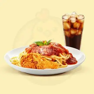 Combo Mỳ Ý Đùi Gà Giòn - 68.900 ₫ tại Gà Rán Jimama - Gà Rán, Mỳ Ý & Ăn Vặt - Đường Số 17