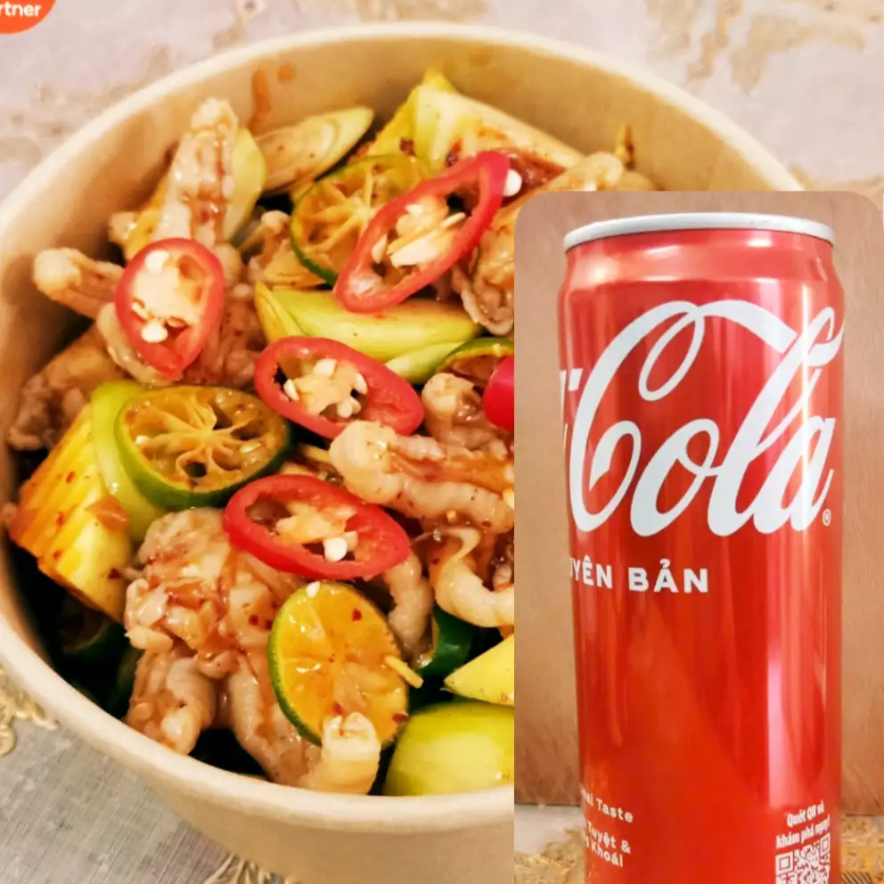 1 Hộp chân gà sốt Thái 800g +  1 Coca (kèm ly đá) - 145.000 ₫ tại Ăn Vặt LAMI - Chân Gà Sốt Thái, Sứa Trộn & Tai Heo - Phạm Công Trứ