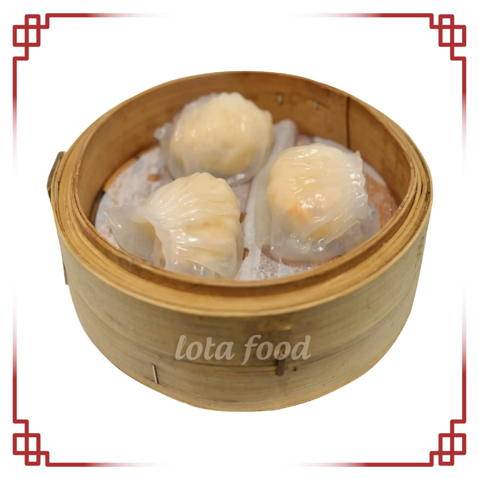 Há cảo tôm thịt lộc phát - Lucky shrimp - pork haukau - 3 pcs - 43.000 ₫ tại Lota Food - Há Cảo & Xíu Mại - Bạch Đằng