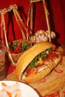 Bánh mì nem nướng Nha Trang - 35.000 ₫ tại Bánh Mì Út Thương - Coffee & Tea - Tôn Thất Tùng