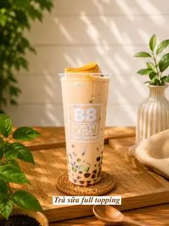 Hình ảnh Trà sữa hạt dẻ full topping